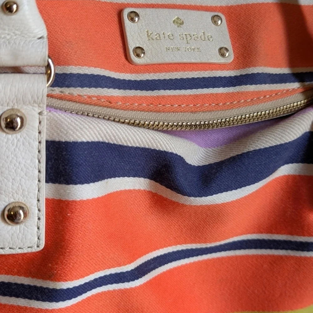Kate Spade Multicolor Striped Satchel